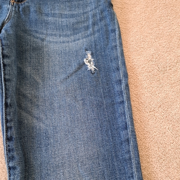 Kut From the Kloth Jeans Womens 8 Blue Distressed Reese Ankle Straight Leg - Picture 6 of 14